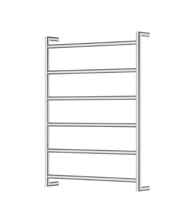 Fienza Kaya Round Heated Towel Rail 600X800X100mm 6 Bars Chrome