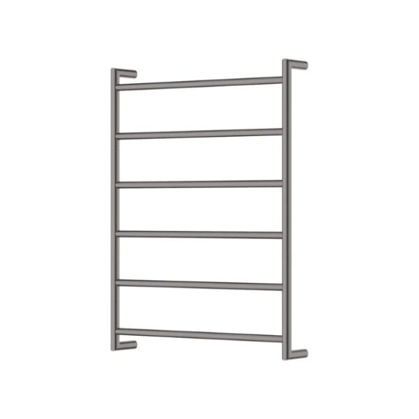 Fienza Kaya Round Heated Towel Rail 600X800X100mm 6 Bars Gun Metal