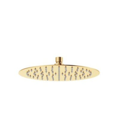 Fienza Kaya Round Shower Head 250mm Urban Brass