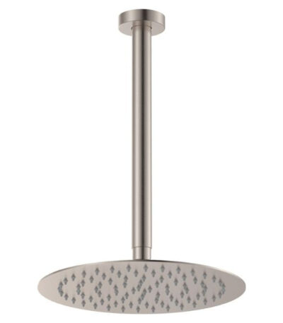 Fienza Kaya Shower Ceiling Dropper Set Brushed Nickel