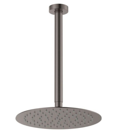 Fienza Kaya Shower Ceiling Dropper Set Gun Metal
