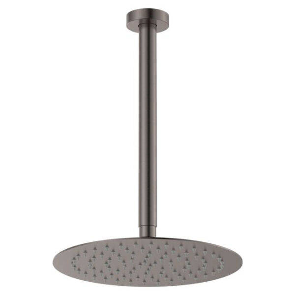 Fienza Kaya Shower Ceiling Dropper Set Gun Metal