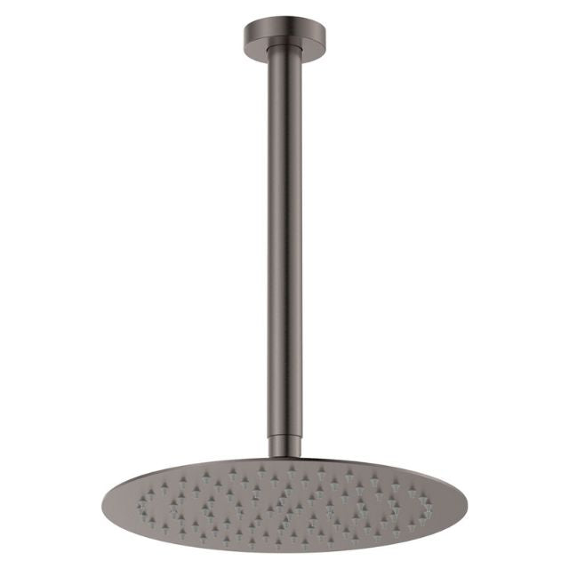Fienza Kaya Shower Ceiling Dropper Set Gun Metal