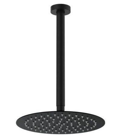 Fienza Kaya Shower Ceiling Dropper Set Matte Black