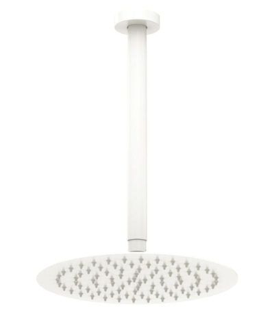 Fienza Kaya Shower Ceiling Dropper Set Matte White