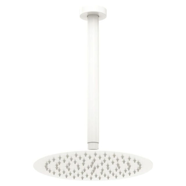 Fienza Kaya Shower Ceiling Dropper Set Matte White