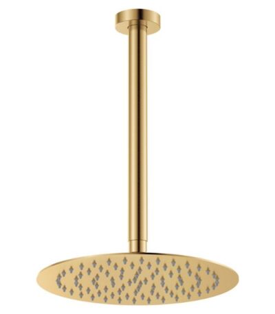 Fienza Kaya Shower Ceiling Dropper Set Urban Brass