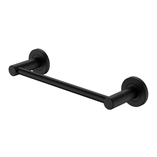 Fienza Kaya Single Hand Towel Rail 300mm Matte Black