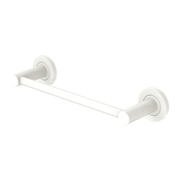 Fienza Kaya Single Hand Towel Rail 300mm Matte White