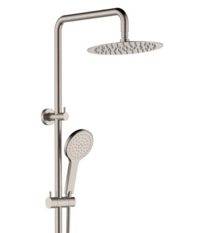 Fienza Kaya Twin Rail Shower Brushed Nickel