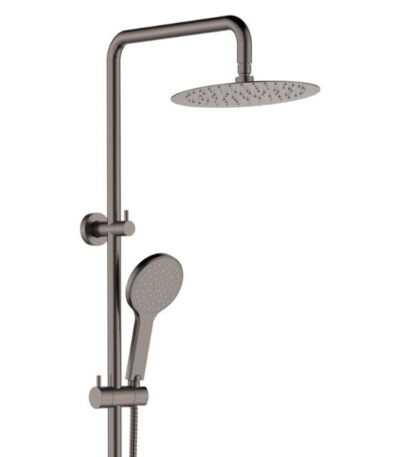 Fienza Kaya Twin Rail Shower Gun Metal
