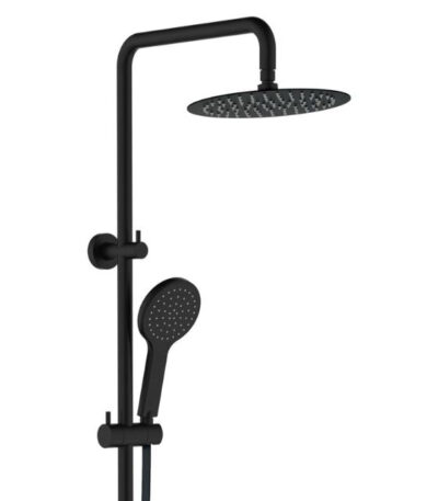 Fienza Kaya Twin Rail Shower Matte Black