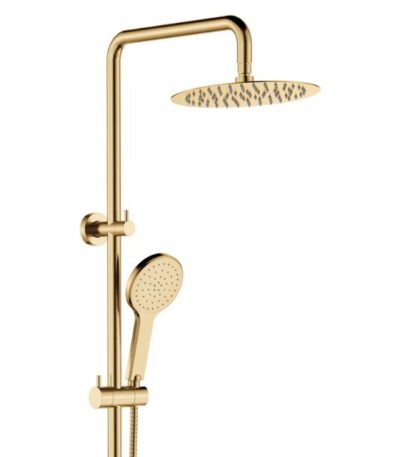 Fienza Kaya Twin Rail Shower Urban Brass
