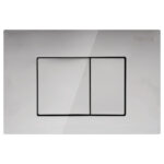 Fienza R&T Rectangular Button Flush Plate, Chrome