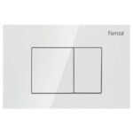 Fienza R&T Rectangular Button Flush Plate, Gloss White