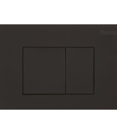 Fienza R&T Rectangular Button Flush Plate, Matte Black