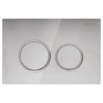 Fienza R&T Round Button Flush Plate, Chrome