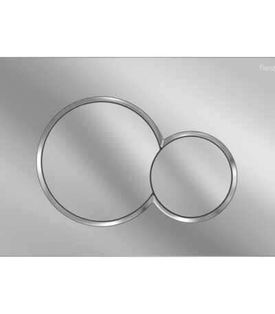 Fienza Sigma Round Button Flush Plate, Chrome