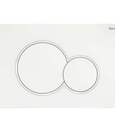 Fienza Sigma Round Button Flush Plate, Matte White