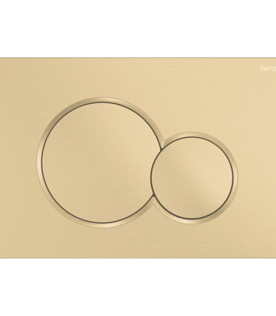 Fienza Sigma Round Button Flush Plate, Urban Brass