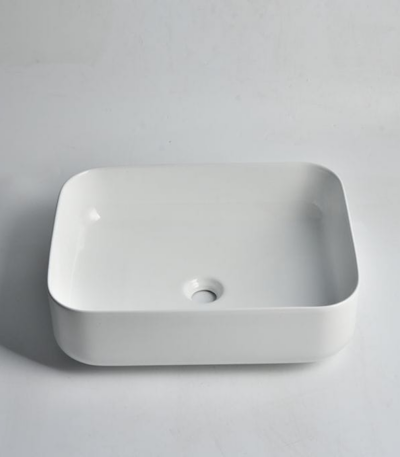 Fine Ceramic Gloss White Above Counter - CLA-422 | 500x400x135mm