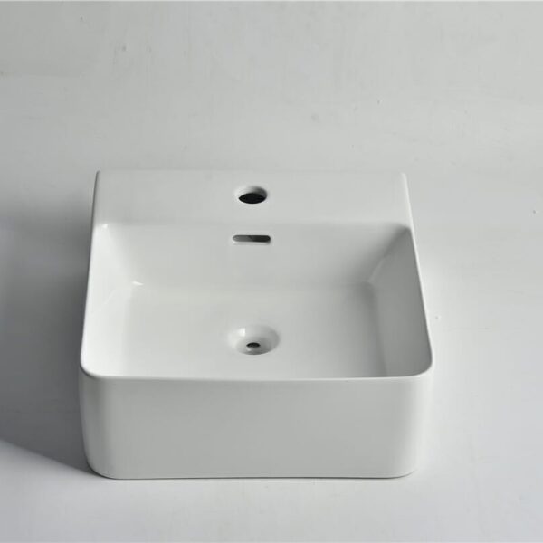 Fine ceramic Gloss White Above Counter/Wall-hung - | 420x400x150mm
