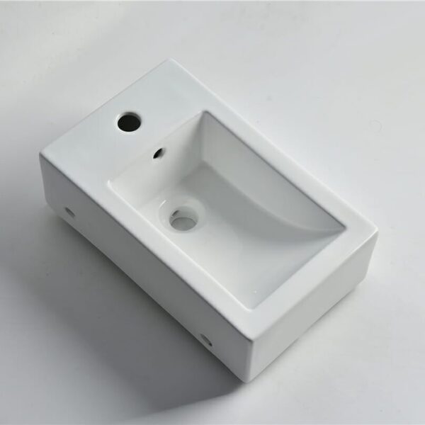Fine ceramic Gloss White Above Counter/Wall-hung - CLA-387-L | 460x280x170mm