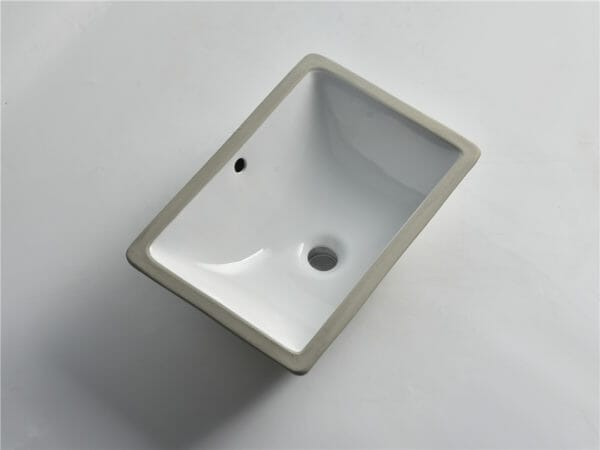 Fine ceramic Gloss White Undermount - CLA-1808B | 465x335x180mm