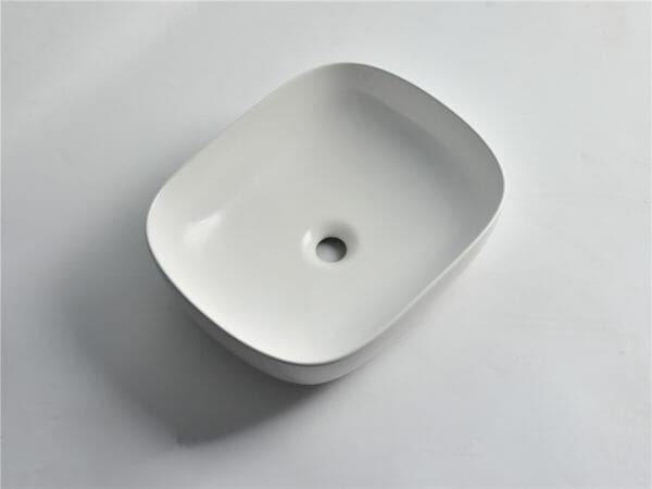 Fine Ceramic Matte White Above Counter - CLA-419-M | 480x395x145mm