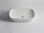 Fine Ceramic Matte White Above Counter - CLA-419A-M | 610x400x150mm