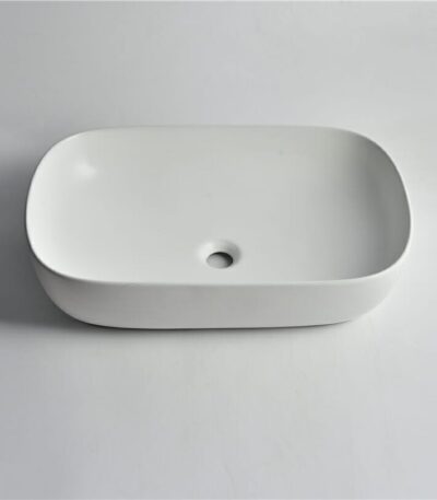 Fine Ceramic Matte White Above Counter - CLA-419A-M | 610x400x150mm