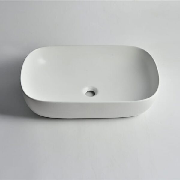 Fine Ceramic Matte White Above Counter - CLA-419A-M | 610x400x150mm