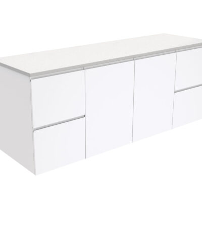 Fingerpull Gloss White 1500 Wall-Hung Cabinet