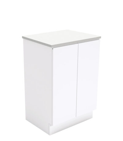 Fingerpull Gloss White 600 Cabinet on Kickboard