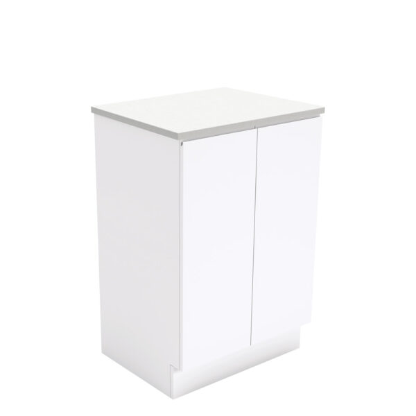 Fingerpull Gloss White 600 Cabinet on Kickboard