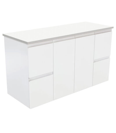Fingerpull Satin White 1200 Wall-Hung Cabinet