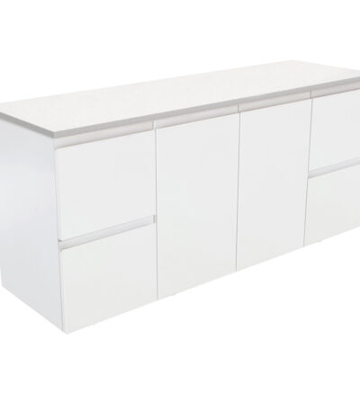 Fingerpull Satin White 1500 Wall-Hung Cabinet