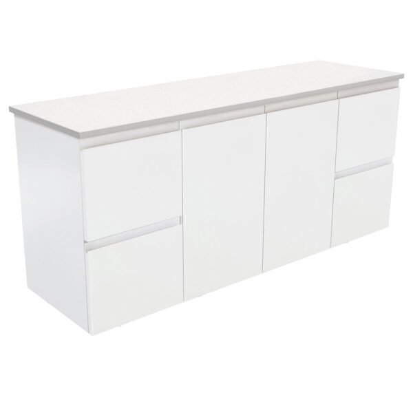 Fingerpull Satin White 1500 Wall-Hung Cabinet