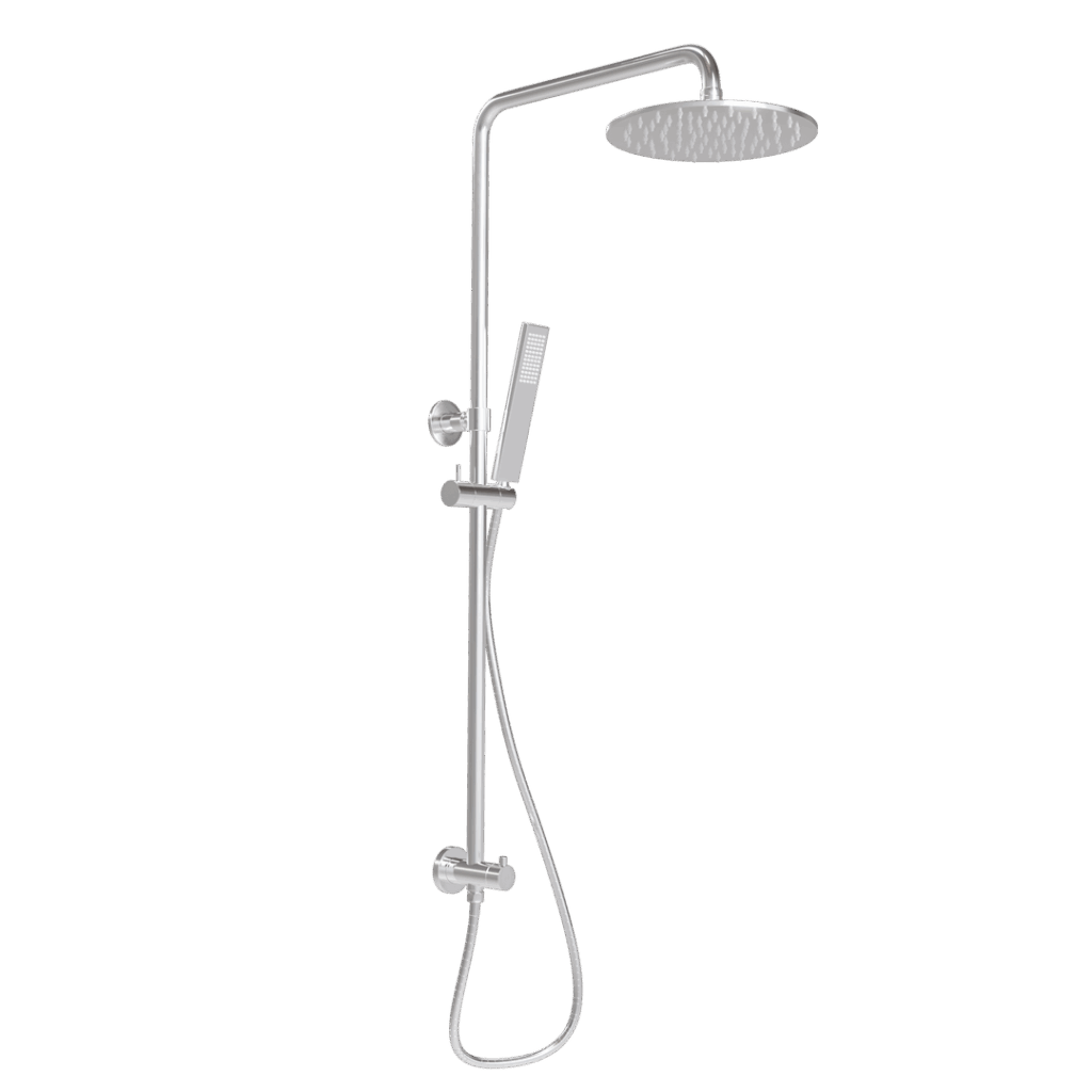 Finley Shower Rail Set - Chrome