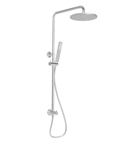 Finley Shower Rail Set - Chrome