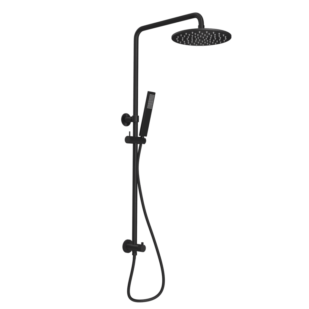 Finley Shower Rail Set - Matte Black
