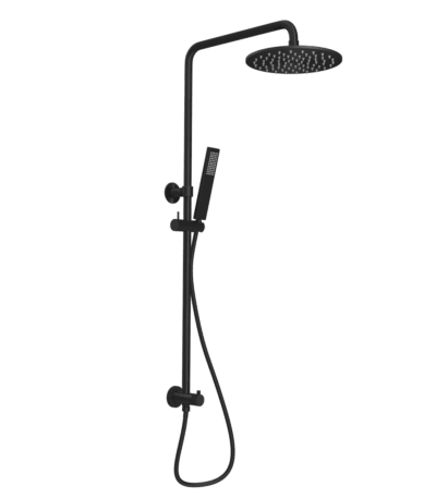 Finley Shower Rail Set - Matte Black