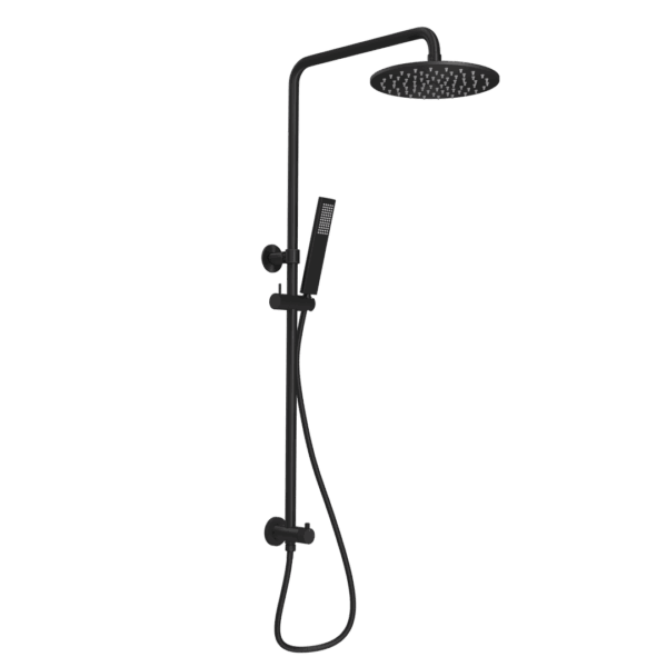 Finley Shower Rail Set - Matte Black