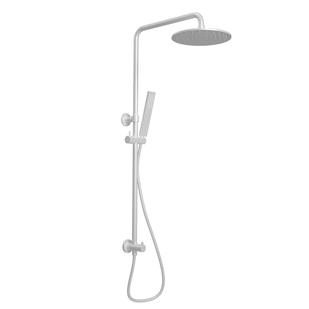 Finley Shower Rail Set - White