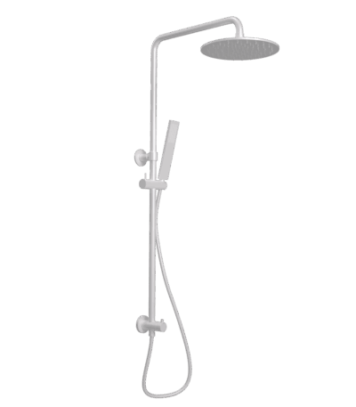 Finley Shower Rail Set - White