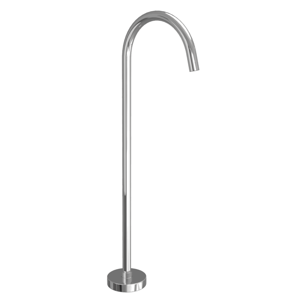 Floor Mounted Bath Filler - Chrome