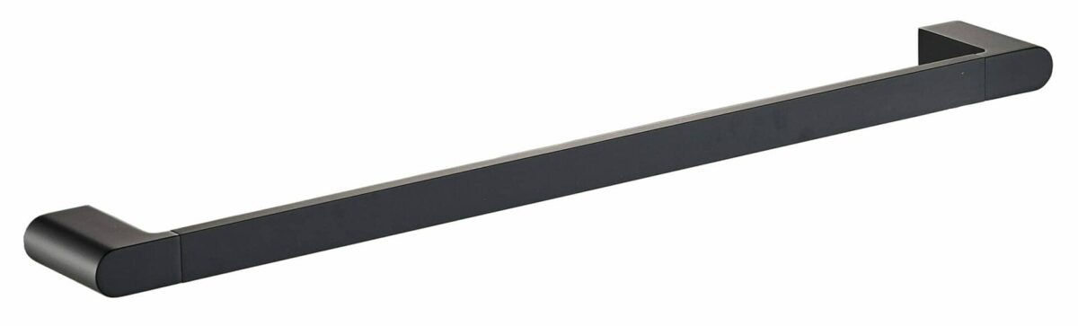 Flores Single Towel Rail 600 mm - Matt Black | 55301-600-MB