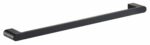 Flores Single Towel Rail 600 mm - Matt Black | 55301-600-MB
