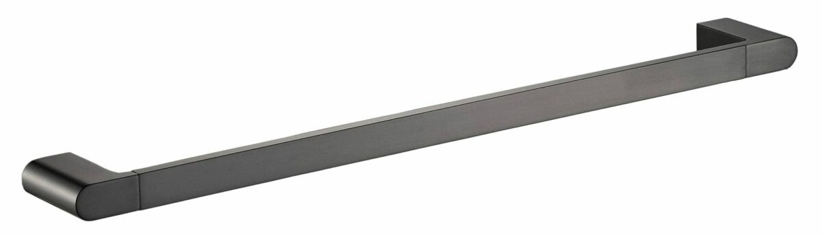 Flores Single Towel Rail 800 mm - Gunmetal | 55301-800-GM