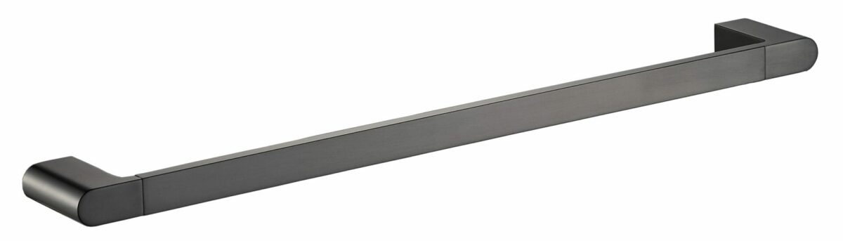 Flores Single Towel Rail 800 mm - Gunmetal | 55301-800-GM